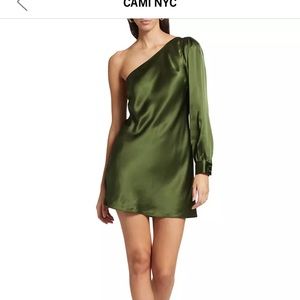 Cami Nyc Juanita Silk One-Shoulder Minidress